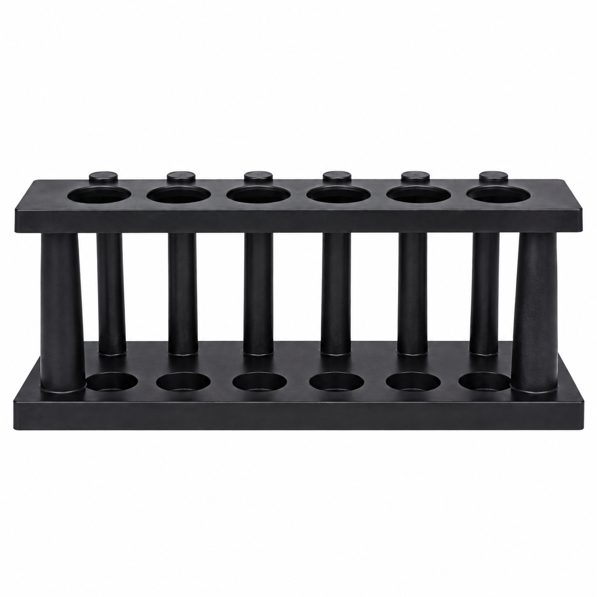Test tube rack with test tubes