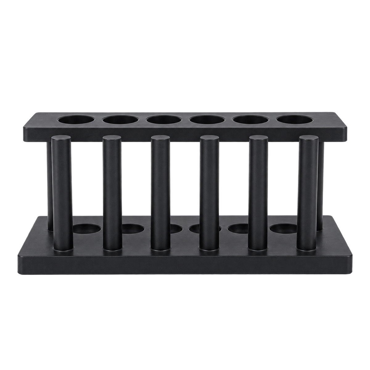 Test tube rack with test tubes